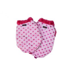 Pink Heart Sweater with Satin Lining