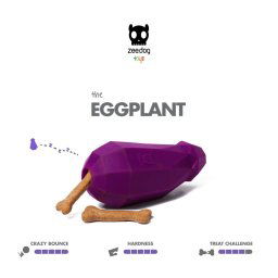 SuperVeggiez Eggplant Treat Toy