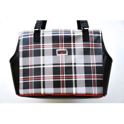 Black and Grey Vinyl Bag