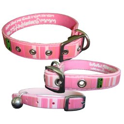 Gummi Collars - Pink Stripes
