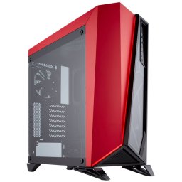Corsair Carbide series spec Omega Red & Black Windowed ATX PC Chassis