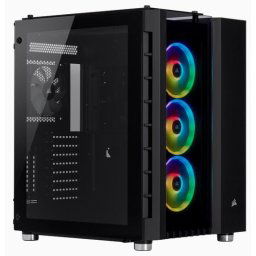 Corsair Crystal Series 680X Black RGB E-ATX Chassis with Tempered Glass Side Panel