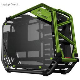 In-Win ca03 D-Frame 2.0 Black & Green Open Frame E-ATX Chassis