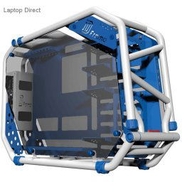 In-Win ca03 D-Frame 2.0 White & Blue Open Frame E-ATX Chassis