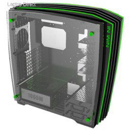 In-Win ca02 H-Frame 2.0 Black & Green E-ATX Open Frame Chassis