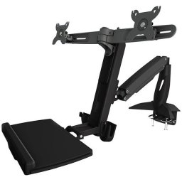 Aavara WS742 WorkStation Freestyle for 2x lcd 1x keyboard/mouse tray
