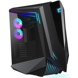 Gigabyte C700G Black E-ATX Chassis with 4mm tempered Glass Side Panel & fan speed RGB controller