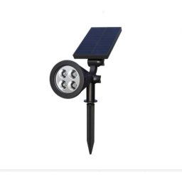 Smugg Solar Garden Spot Light with 4 LED Lights