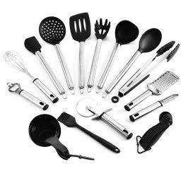 CheffyThings Stainless Steel and Silicone Utensil 15 Piece Set
