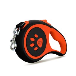 FurryFriends Pet Leash 5m Black and Orange