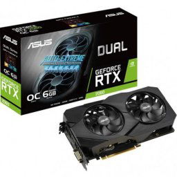 Asus nVidia RTX2060 Dual Evo OC PCI-e 3.0 GDDR6 6GB Graphics card, DVI, HDMI, DP