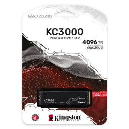 Kingston KC3000 series 4000Gb/4Tb - NGFF(M.2) 3D TLC SSD with NVMe PCIe (Gen4.0) x4 mode SSD, type 2280 - 23x80x3.5mm