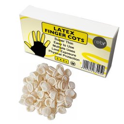 Rebr Latex Finger Cots Medium Packed 5 x 5