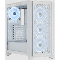Corsair iCUE 4000D RGB AIRFLOW QL Edition True White Mid-Tower ATX Case