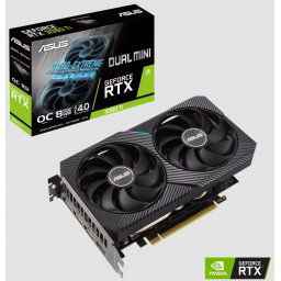 Asus Dual NVIDIA GeForce RTX 3060 TI MINI OC Edition 8GB GDDR6 256-bit Graphics Card