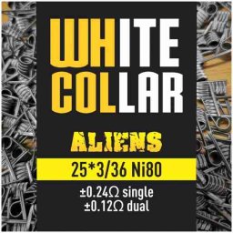 White Collar Alien Coils 25*3/36 Ni80