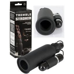 Tremble Stroker Silicone Masturbator with Gyrating Bullet Vibrator