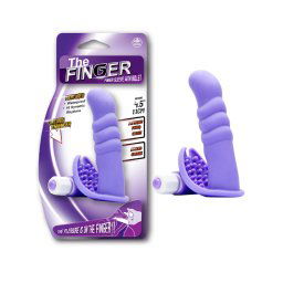 The Finger 4,5 inch Silicone Vibrating Finger Sleeve