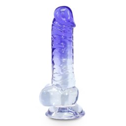 Deep-In Clear Stone 7 inch PVC Dong with Suction Cup