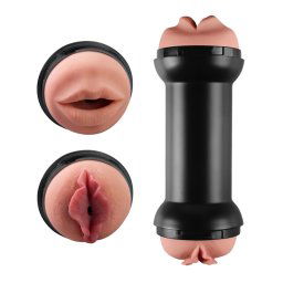 Training Master Double Side Stroker Mouth and Pussy