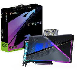 Gigabyte GV-N4080AORUSX WB-16GD RTX4080 Aorus Xtreme Waterforce 24Gb 384bit DDR6X Graphics Card