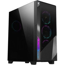 Gigabyte C500 Aorus Glass eATX Tempered Glass Tower case - Black