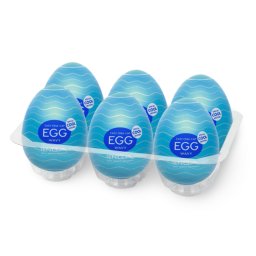 Tenga - Egg Wavy II Cool Edition (6 Pieces)