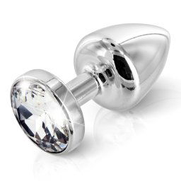 Diogol - Anni Butt Plug Round Silver Plated 35 mm