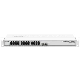MikroTik SwOS Cloud Switch 24 Port Gigabit 2SFP+ | CSS326-24G-2S+RM