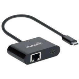 Manhattan SuperSpeed USB Type C to Gigabit Network Adapter