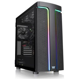 Thermaltake H590 Tempered Glass ARGB Mid Tower Chassis - Black