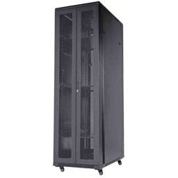 Unbranded 47U 600 x 1000 floor standing cabinet, Double Front Mesh door