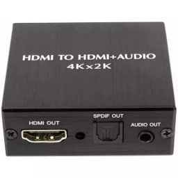 HDMI Audio Extractor to Optical Toslink or Analog Stereo Audio 4k 60hz HDMI Passthrough