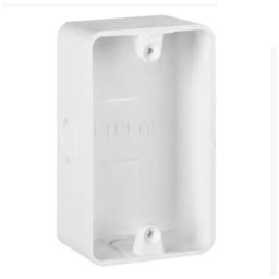 PVC 4x2 Wall Box for 120 x 70 mm Wall Plates Single Electrical plug Size