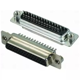 Female D Sub 44 pin Solder Connector High Density FCI Panel Mount (NO Casing)