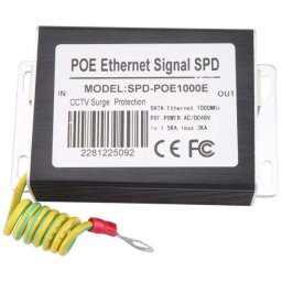 Outdoor Gigabit Network RJ45 Surge Protector with 802.3AF PoE Support
