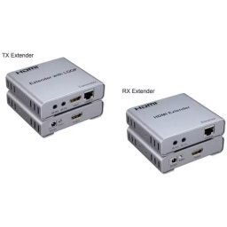 100 Meter 4k Ultra HD HDMI Extender SET over CAT6 with HDMI Loop Out and Bidirectional IR Extender