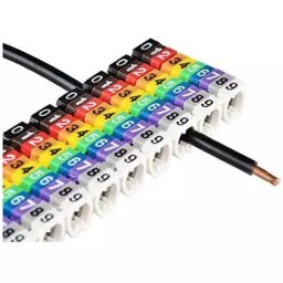 100 Pack Network Cable Label Clips Cable Markers 4-6mm Wire Numbering