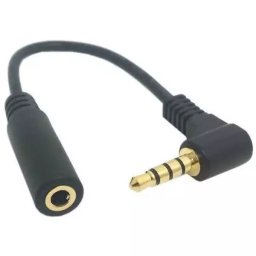 20cm 90 Degree 3.5 mm Male to 3.5 mm Female Cable Adapter