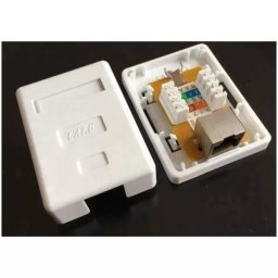 CAT6 Shielded Single RJ45 Wall Box / Surface Mount Box / Krone Type