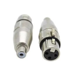 Female XLR to RCA Female Adapter