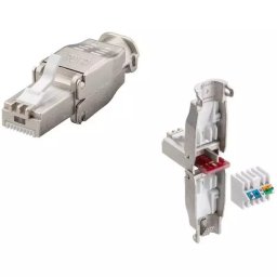 CAT 7 RJ45 Network Cable Connector Tool Free Shielded 22-26AWG Modular RJ45 Connector 10Gbps