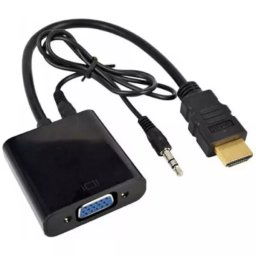Active HDMI to VGA (with 3.5mm Audio Output) Cable - Convert HDMI to Analogue VGA