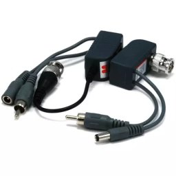 3-in-1 Video / Audio / Power - Passive CCTV Camera Video Balun SET over network cable