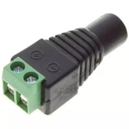 12 Volt Female 2.1mm DC Connector with Screw-in Terminal CCTV Camera Power Adapter