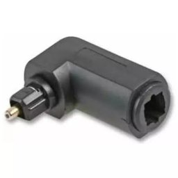 90 Degree Optical Toslink Audio Female to Male Optical Toslink Adapter