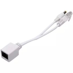 POE Injector Cable for CCTV Cameras Male DC & Male RJ45 to Female RJ45 Adapter