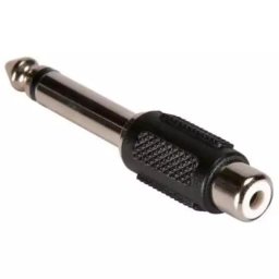 6.35mm Jack Male to Single RCA Female Mono Adapter