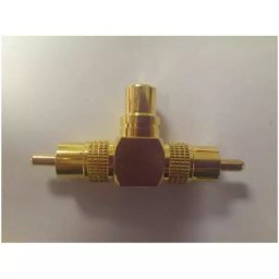 T-Splitter RCA Adapter Female to 2x Males
