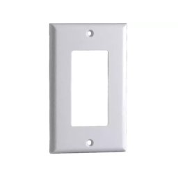 4x2 Wall Plate 70mm x 120mm with 3 Inserts / Modular Cover Plate - Single Electrical Plug Size